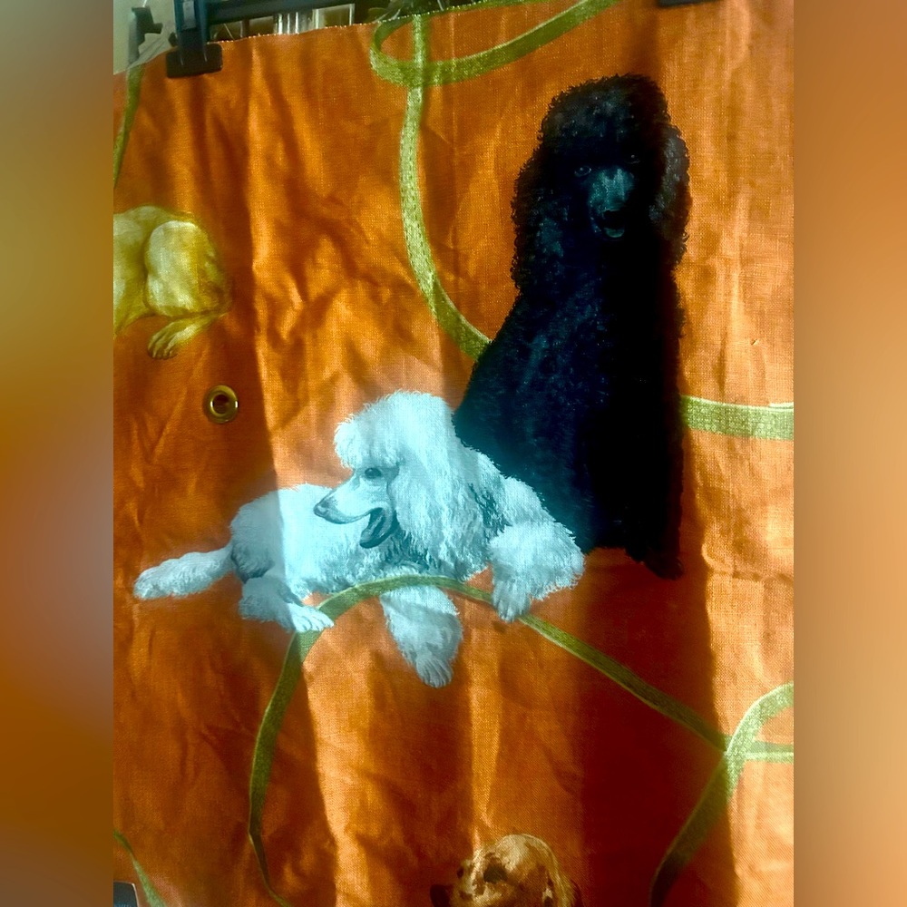 Lee Jofa "Unleashed" design by Eric Cohler, Irish Setters Poodles linen blend
